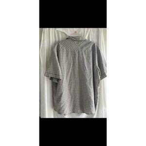 GOTCHA Mens XL Plaid Button Up Short Sleeve‎ Shirt Casual